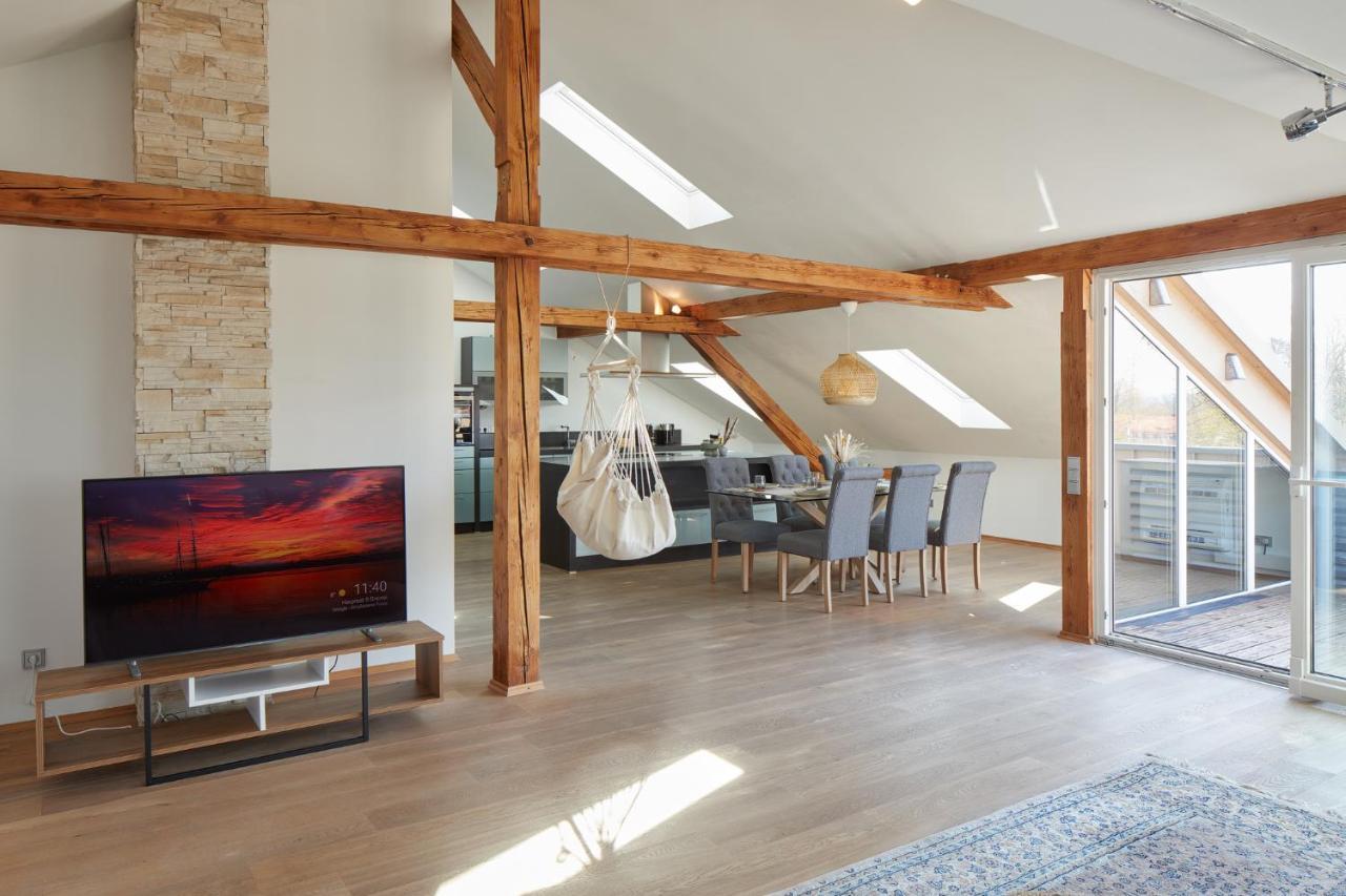 ⸨⸩ Sunset Penthouse: Messe - Siemens - Db - Man ⸨⸩ Apartment Nuremberg Ngoại thất bức ảnh