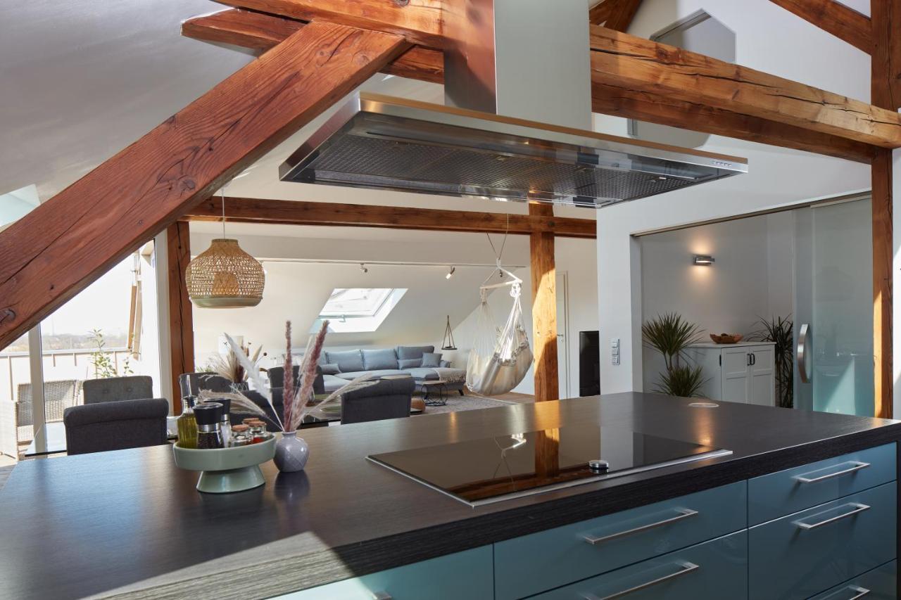 ⸨⸩ Sunset Penthouse: Messe - Siemens - Db - Man ⸨⸩ Apartment Nuremberg Ngoại thất bức ảnh